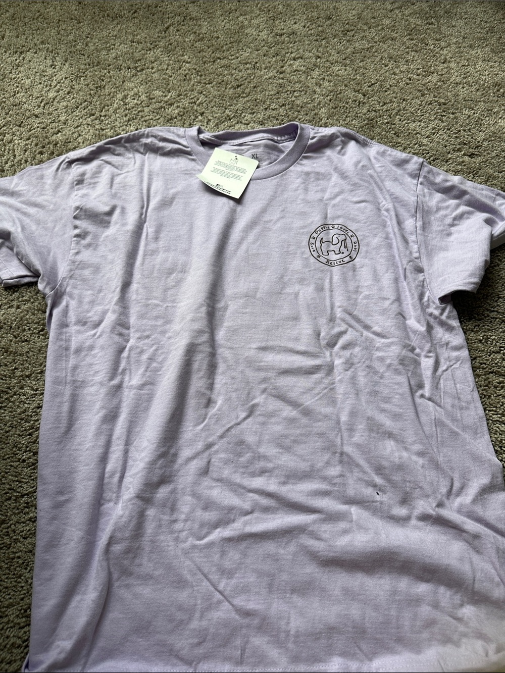Lavender Short Sleeve Graphic Tee - Women's Casual Crew